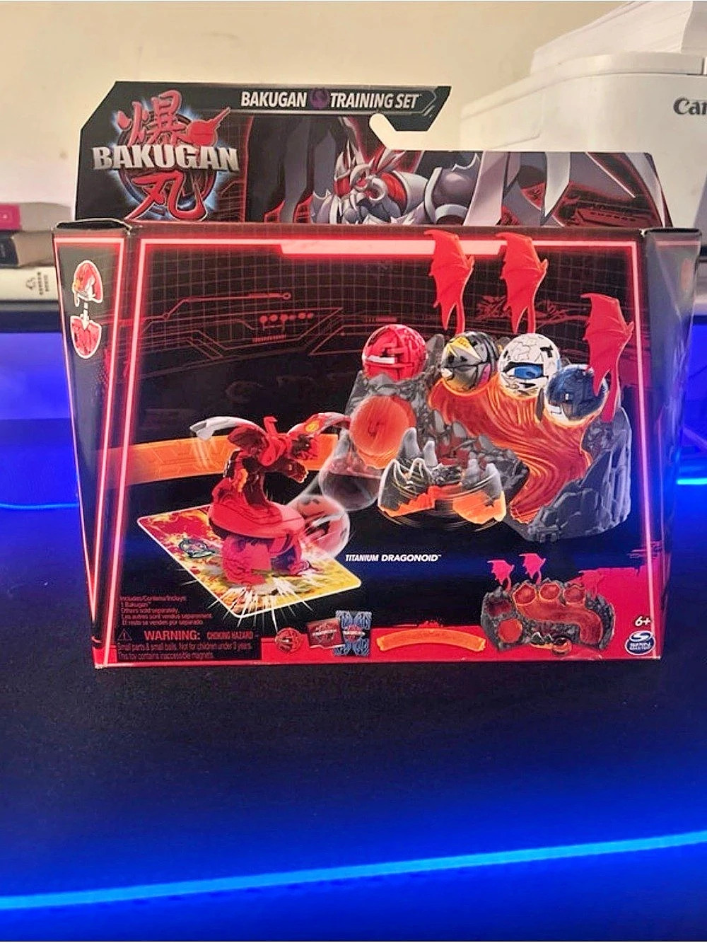 Bakugan Titanium Dragonoid Action Figure Set Red & Black